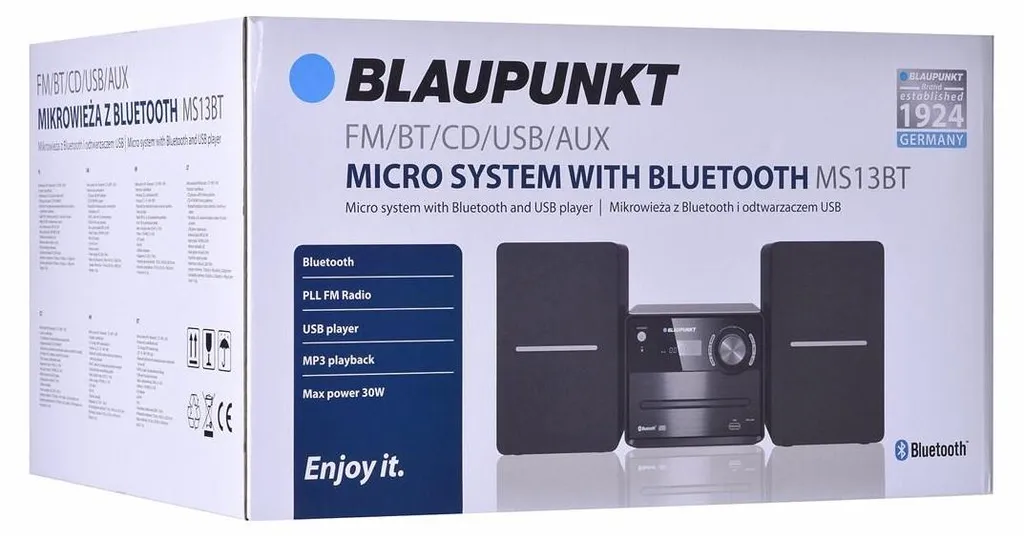 Micro-chaîne Blaupunkt MS13BT : La solution audio Bluetooth compacte et 30W - 12