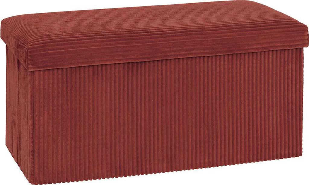 Eazy Living Pouf + Aufbewahrungsbox Calie Rot Produktbild 