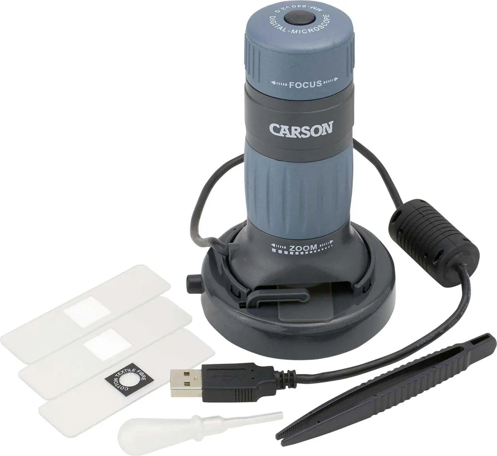 Microscope Numérique USB Carson Zpix 300 Zoom 457x pour PC et Mac