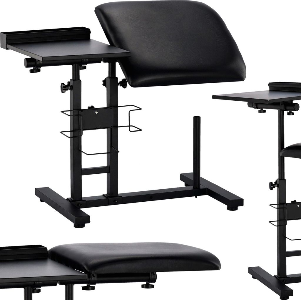Accoudoir avec base pour tatouage cosmétique SPA noir Image du produit 