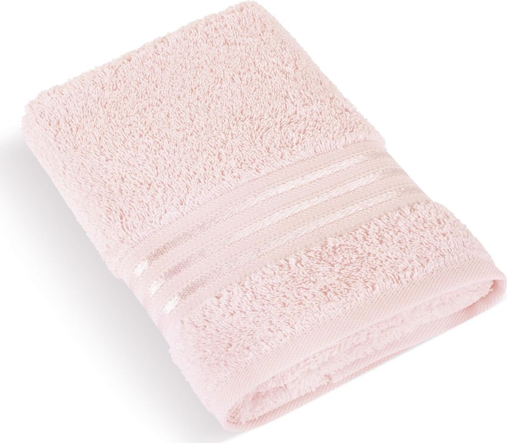 Frottierhandtuch Linie 70x140cm 500g hellrosa