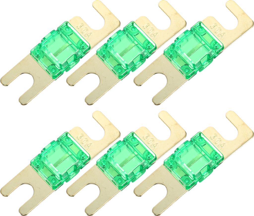 6 Stück Hochstromsicherung Schraubsicherung AFS Mini ANL Sicherung 30A für PKW, LKW, Audio CDs