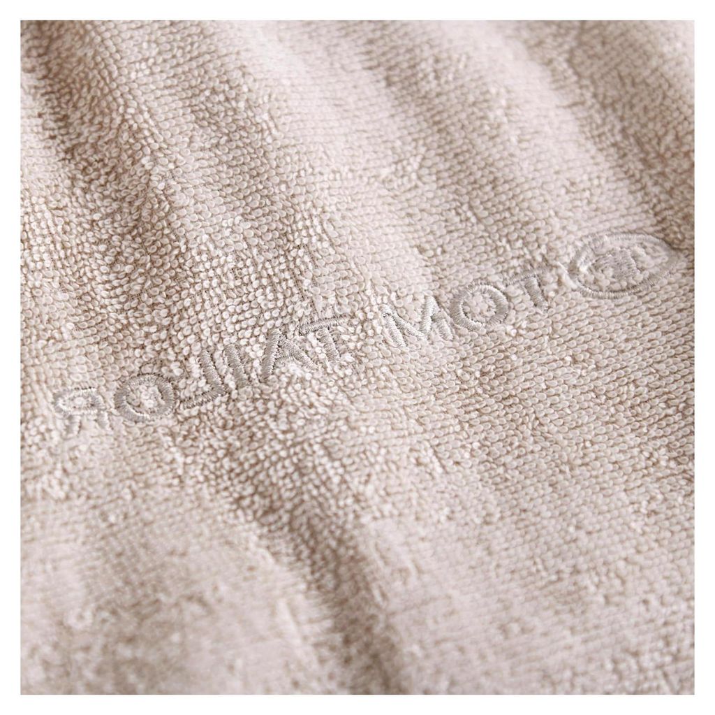 Tom Tailor Surf Poncho für Damen und Herren, Größe S-M, 100% Baumwolle/Frottier, Badeponcho mit Kapuze, Bauchtasche und Logostickerei, Sand