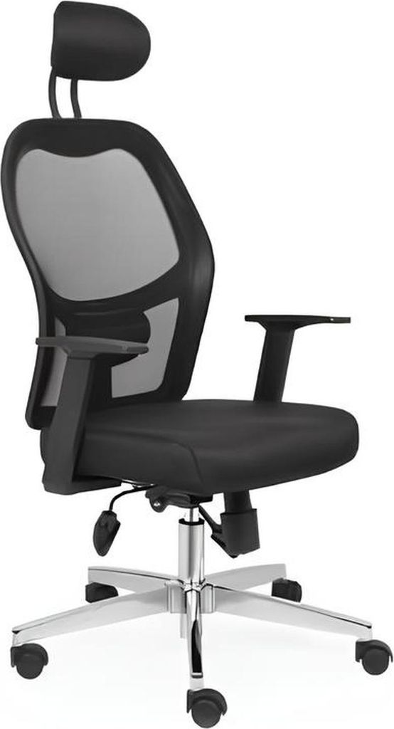 Bürostühle Luxus Schwarz gepolstert Computer-Drehstuhl Möbel Chefsessel