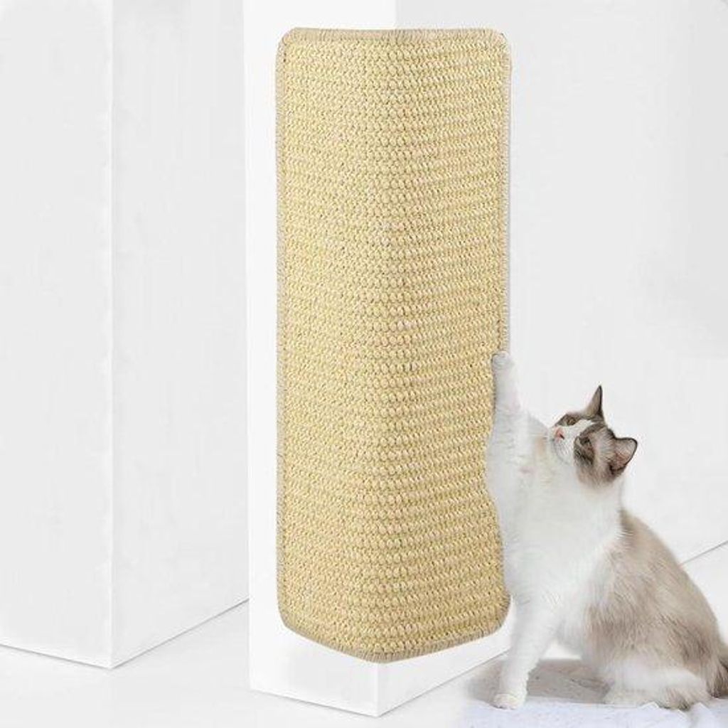 Krabmat für Katzen 30 x 60 cm, Sisal, Beige, Tapijtbeschutzung