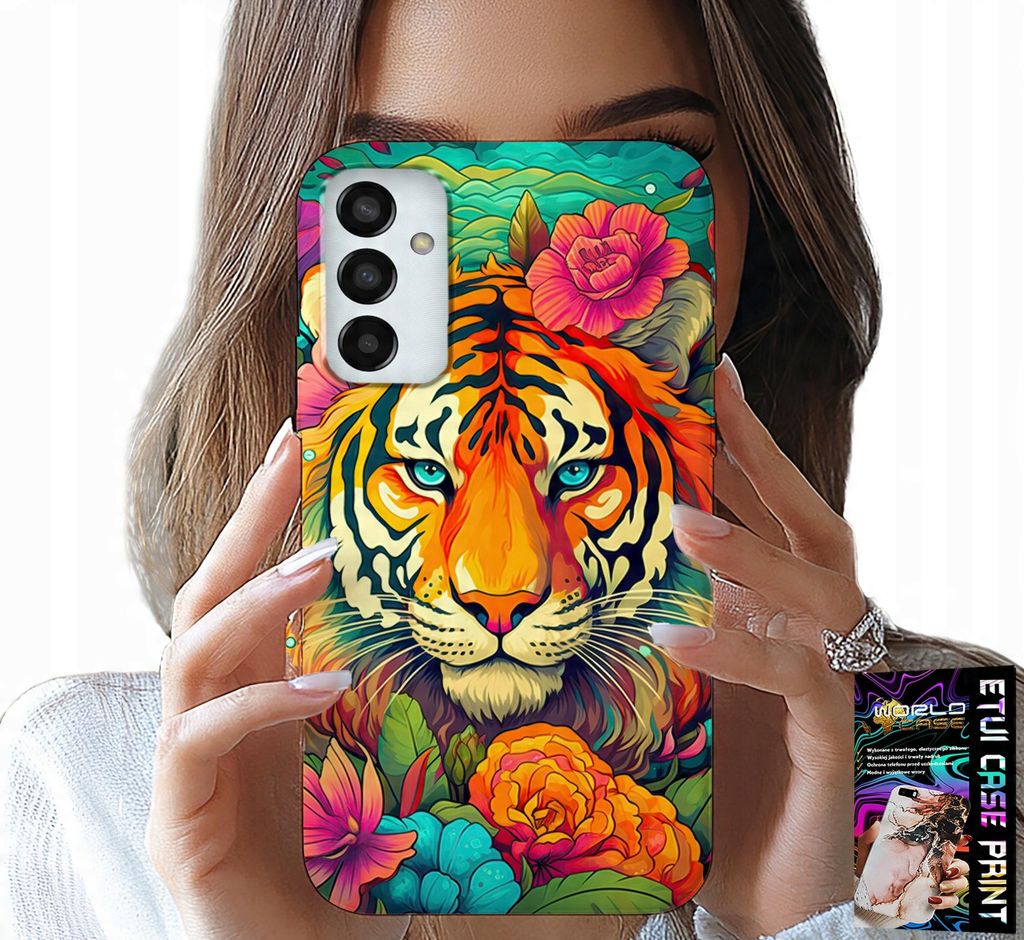 Etui Für Samsung Galaxy M13 4G - Tiermuster Tiger Tiger-Etui