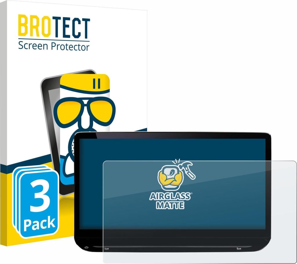 3x BROTECT Entspiegelungs Schutzglas für Skoda Octavia Limousine Tour 13" Schutzfolie Panzer Folie Glas Display Schutz matt