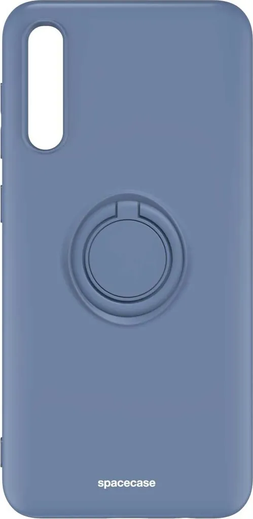 Custodia Galaxy A70 Blu Silicone SPACECASE Ring | Supporto Magnetico Auto - 5