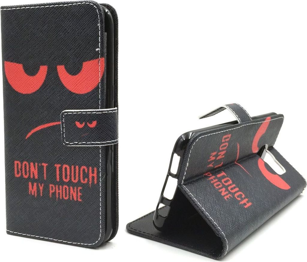 Handyhülle Tasche für Handy Samsung Galaxy S7 Edge Dont Touch Rot