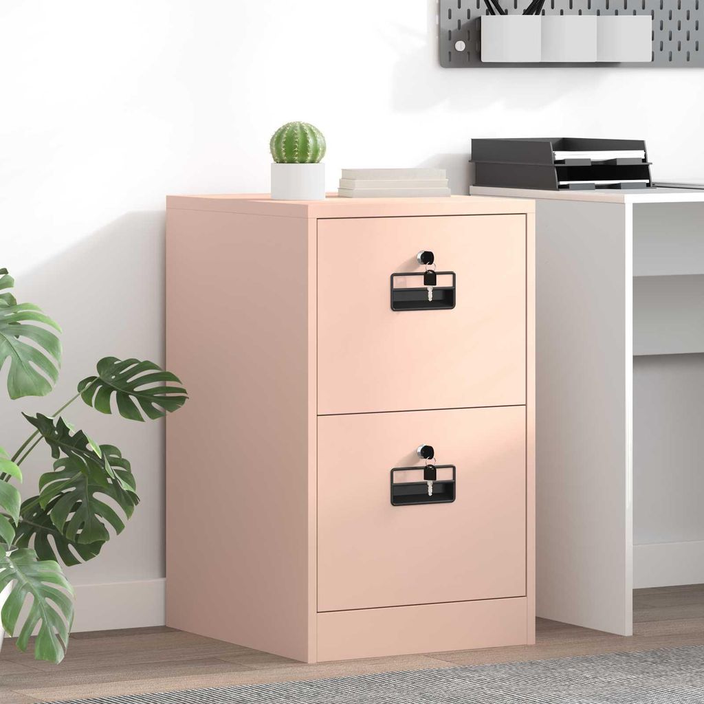 "Schlussverkauf" Aufbewahrungsschrank für Büro - 1 pc Büroschrank - Rosa 44x50x106,5 cm Kaltgewalzter Stahl C15089