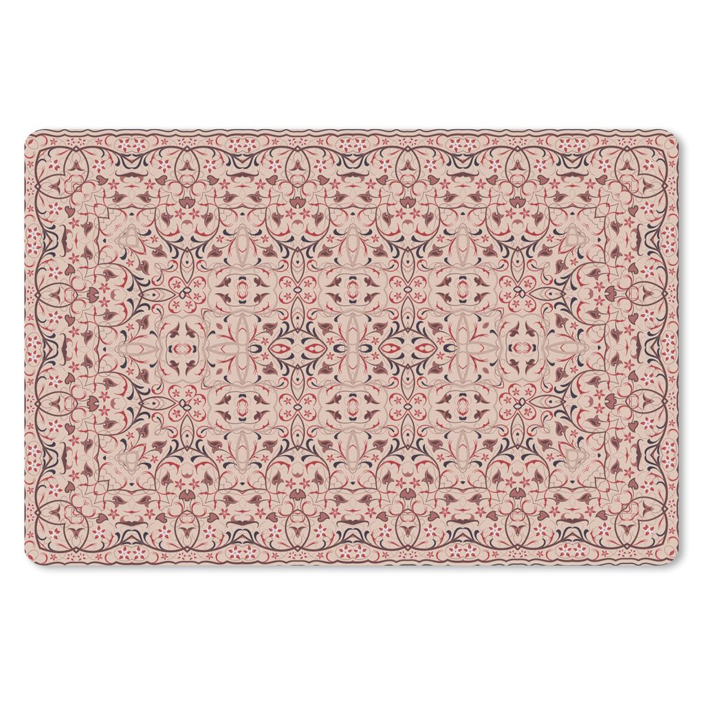 MuchoWow Mauspad Mousepad Persischer Teppich - Teppiche - Rosa 27x18 cm - Mousepads - Maus Mat - Pad - Mausunterlage - Büroartikel - Desk Matten