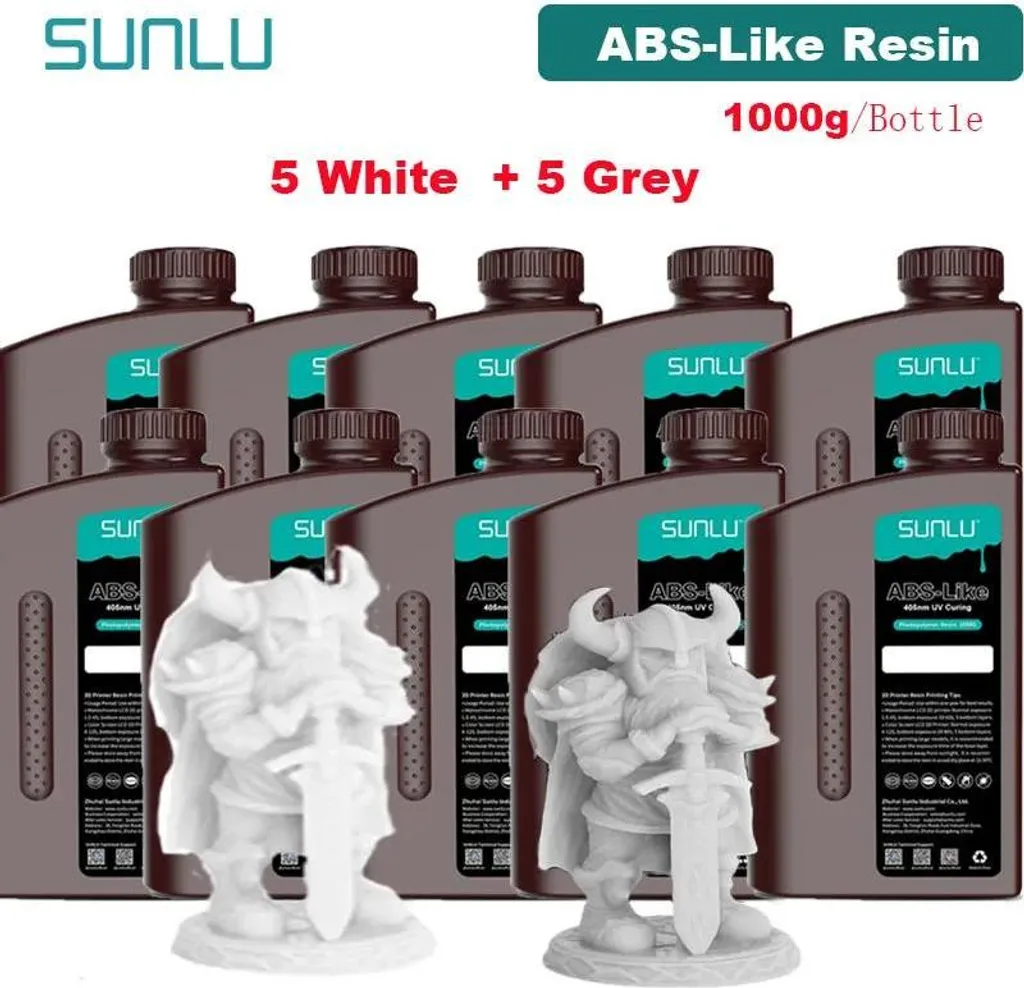 Résine 3D haute précision 1000g à faible retrait effet ABS 5WT 5GY - 2