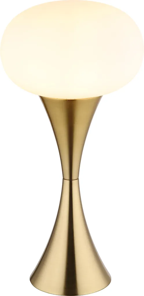 Lampe de table laiton anti-éblouissement verre opale - Confort Visuel