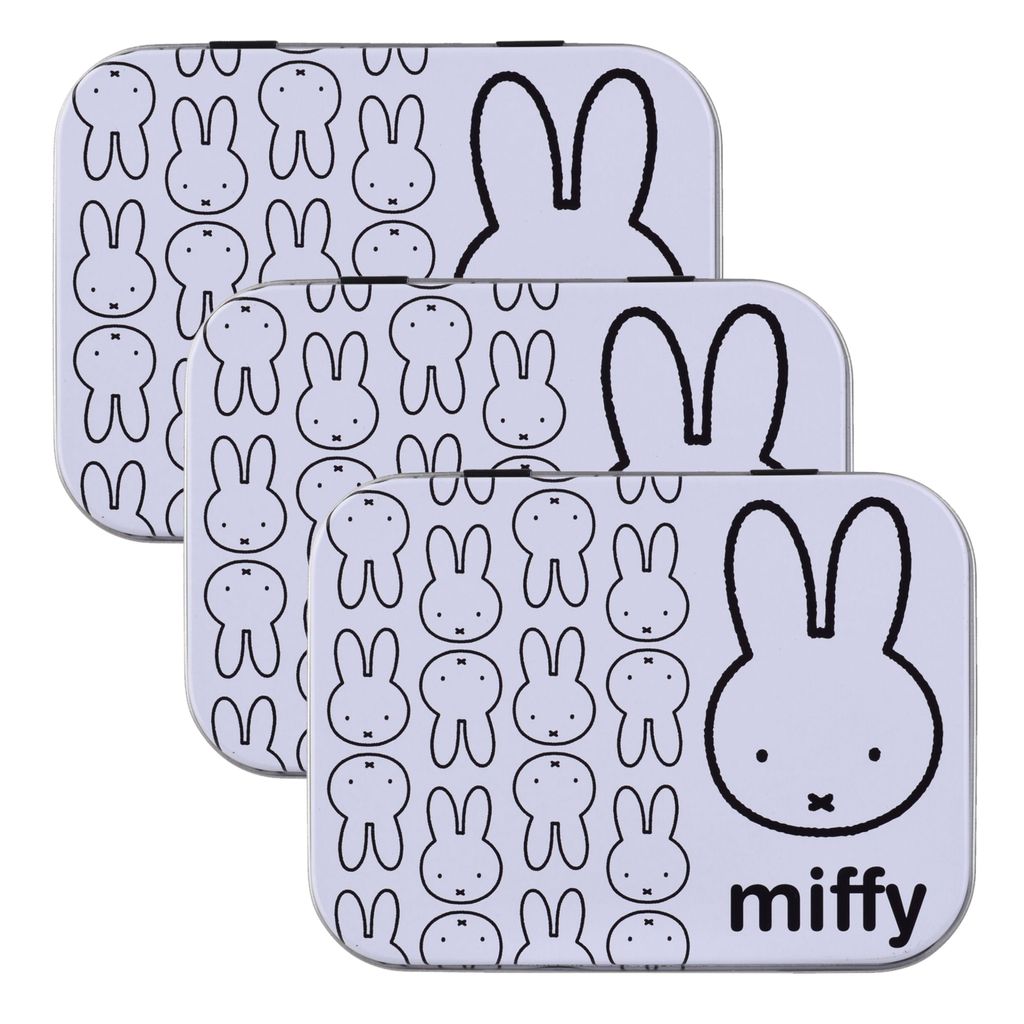 3x Home-Flair Miffy Weiß Kinder Pflaster-Box mit 24 bunten Produktbild 