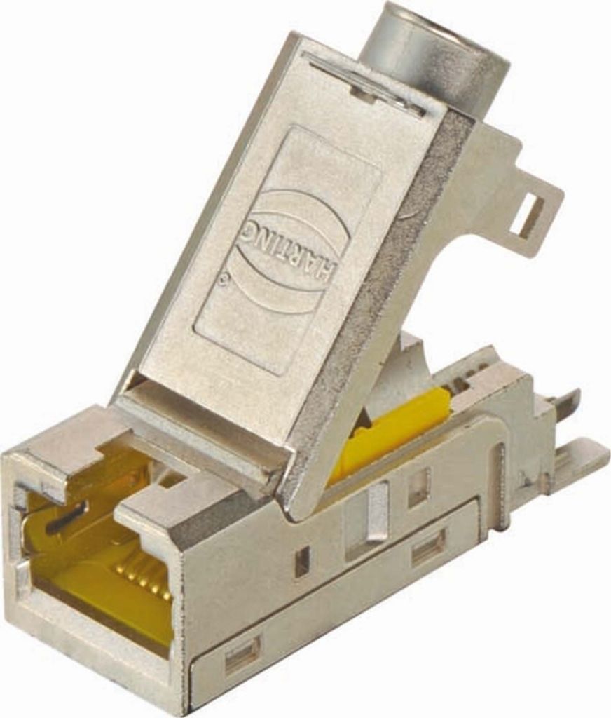 HARTING Han RJ45 Kabelbuchse Cat.6A Buchseneinsatz (F) Schneidklemmanschluss (IDC-Kontakte), 8-polig 50V, 1A - 1 Stück