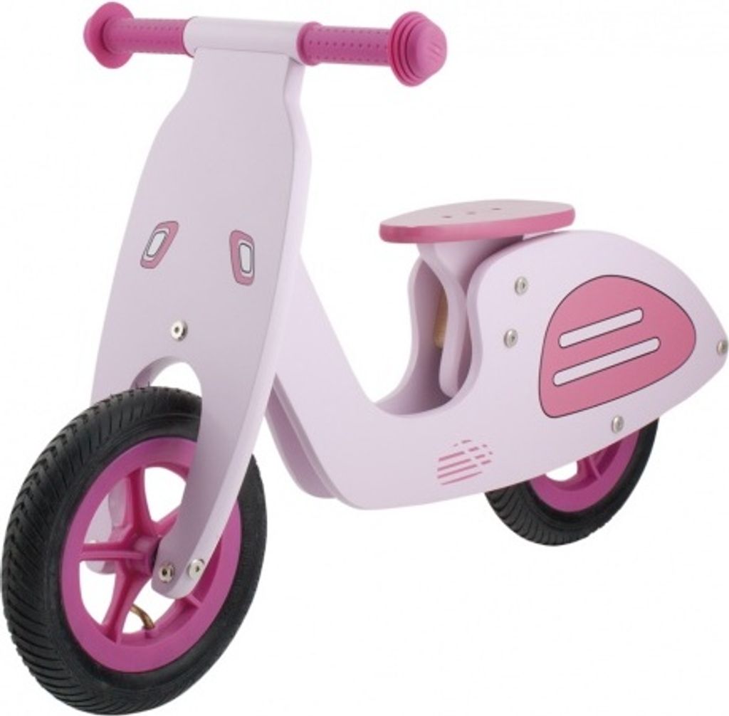 Laufrad -Kinderlaufrad - Loopfiets Vespa 10 Zoll Mädchen Rosa