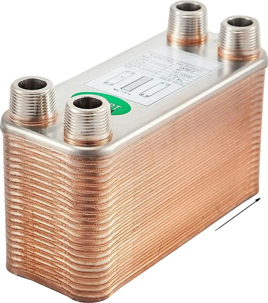 Scambiatore Termico Ultra-Compatto 40 Piastre - Connessioni 3/4" MNPT