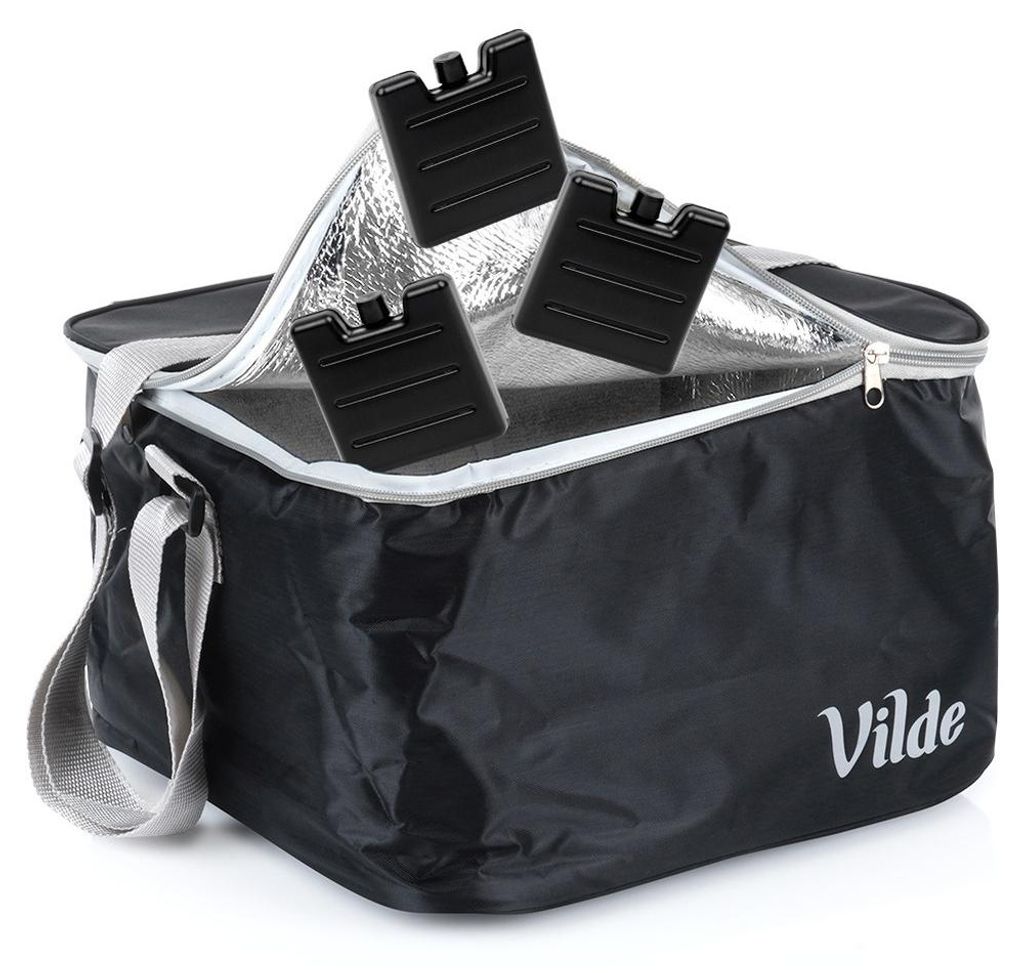 Vilde | Kühltasche 18 L - 4 teilig - Isolierend - Polyester - Thermotasche mit Kühlakkus