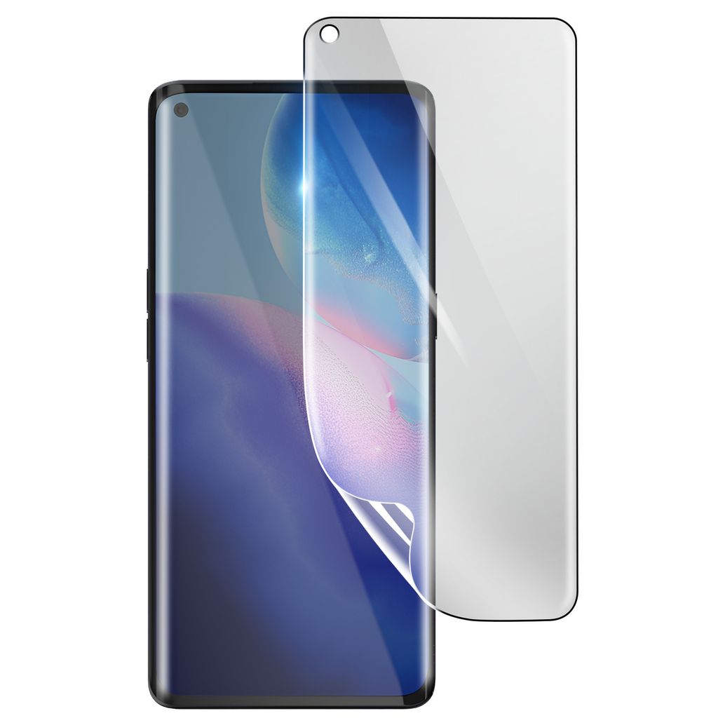 3mk, Stoß- und kratzfester Hydrogel Bildschirmschutz für Oppo Reno 5 Pro 5G, Transparent