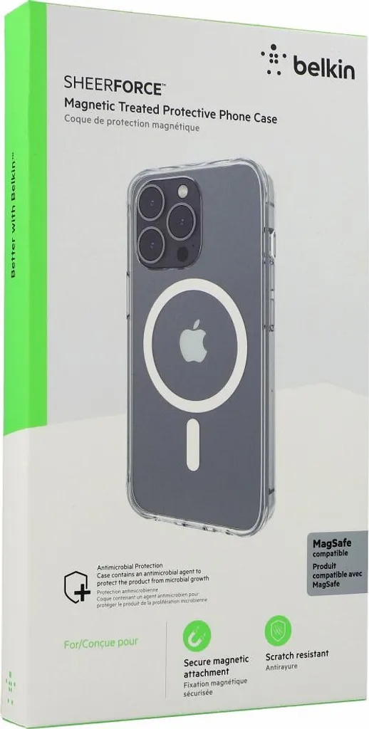 Coque de protection transparente pour iPhone 13 Pro Belkin SheerForce - 13