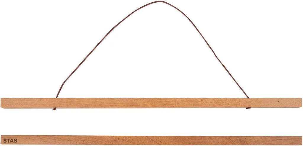 Suspension magnétique pour affiches 100 cm - Baguettes en bois de teck