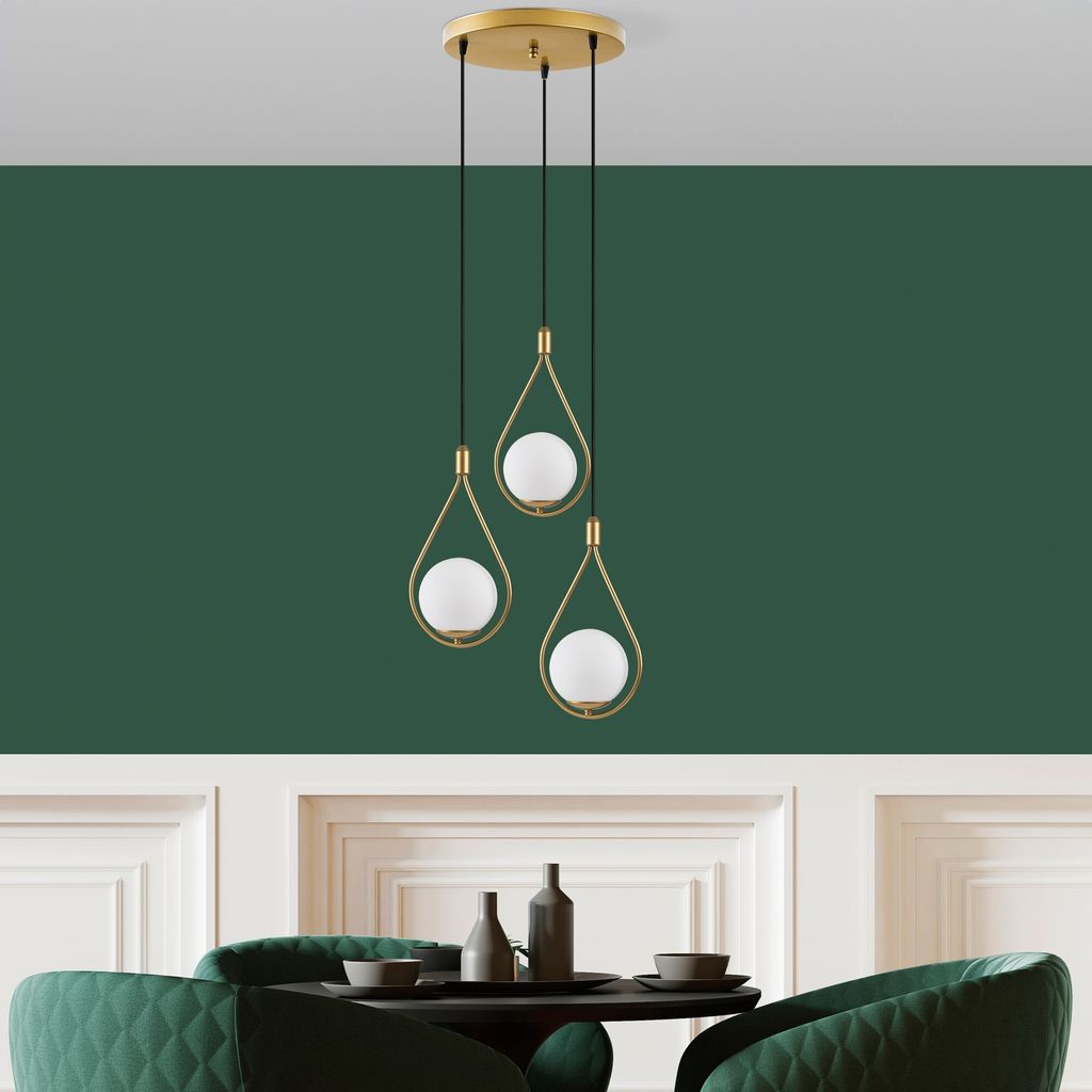 Opviq, Mudoný - Mr-938-2, Kronleuchter, Gold, METALLKÖRPER, 46 x 46 x 136 cm