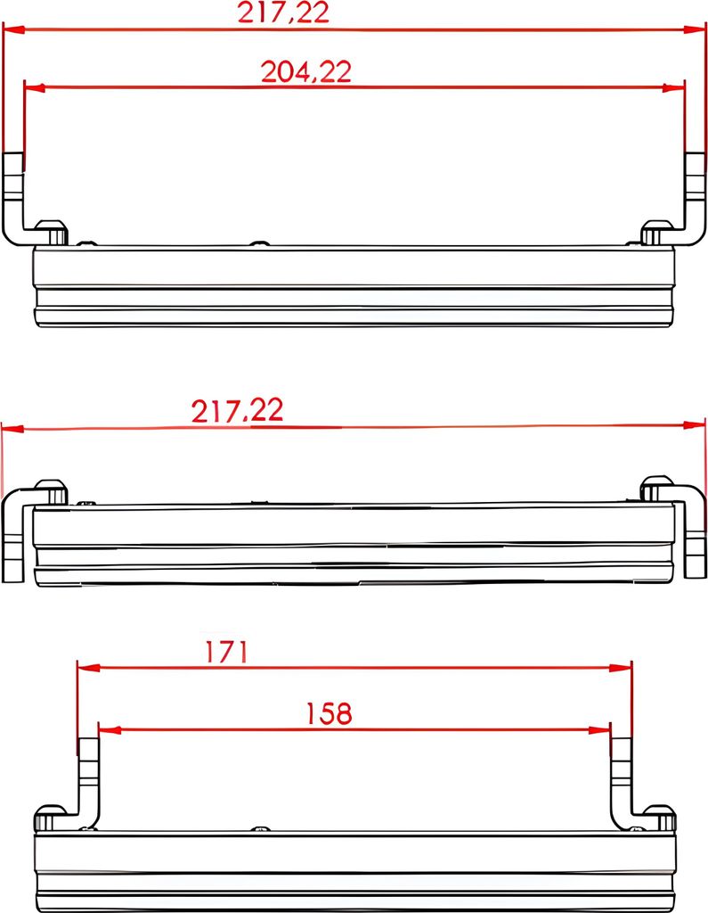 HIGHSIDER CNC-Lampenhaltering FRAME-R1 seitliche Produktbild 