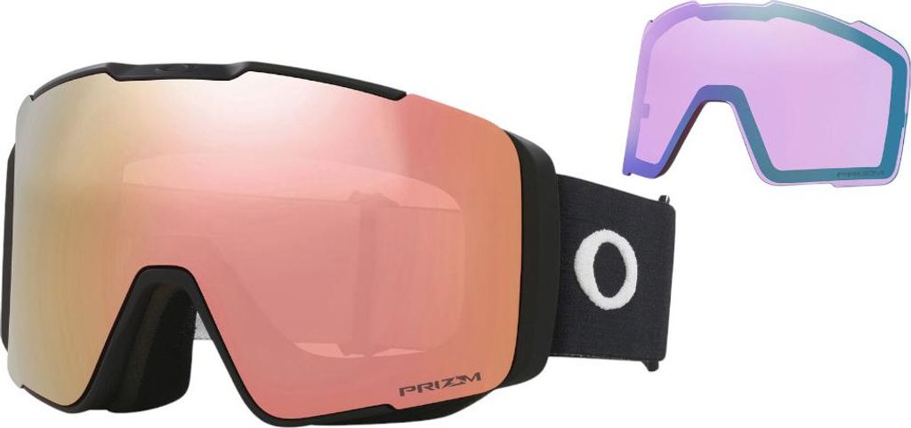 Oakley Goggles Line Miner Pro M Skibrille Schwarz Prizm Rose Gold/CAT3 + Prizm Iced/CAT3 Schwarz Prizm Rose Gold/CAT3 + Prizm Iced/CAT3
