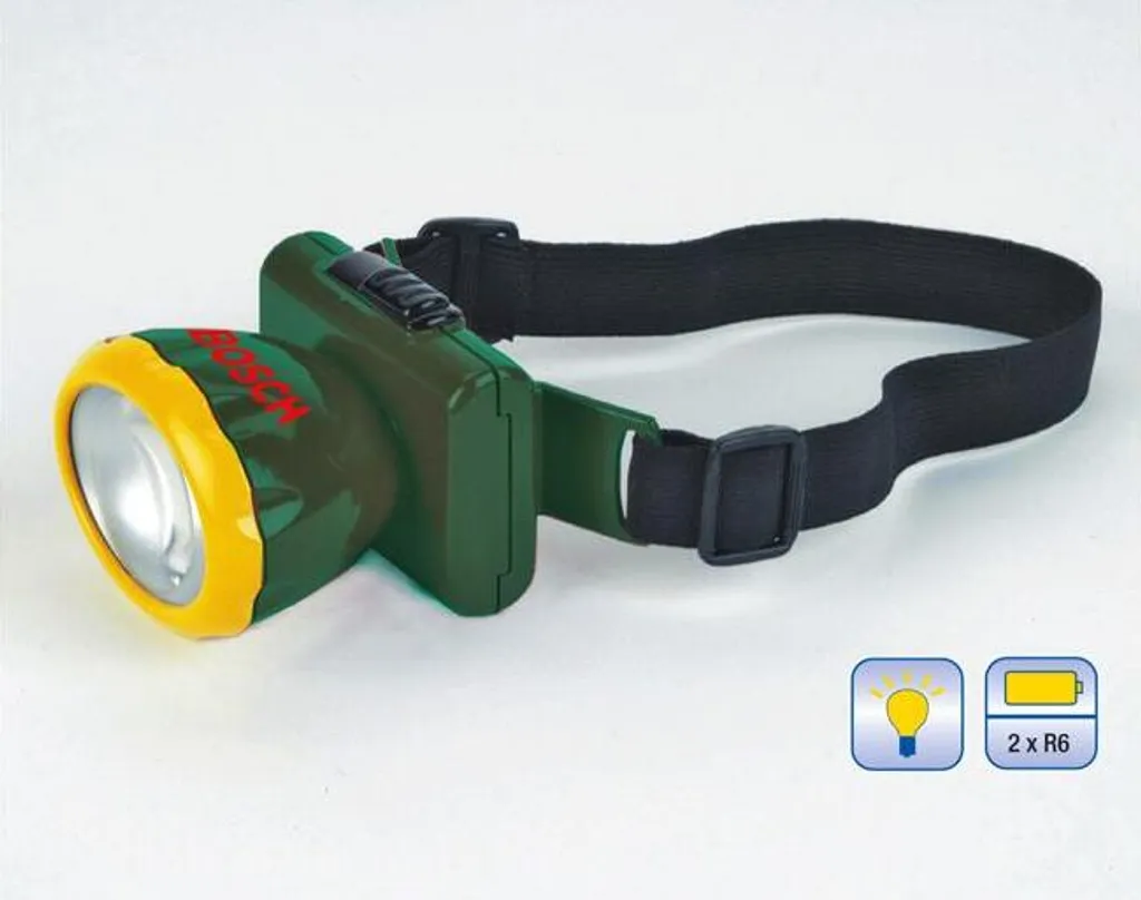 Lampe frontale Bosch Theo Klein pour jouer au bricoleur dans le noir