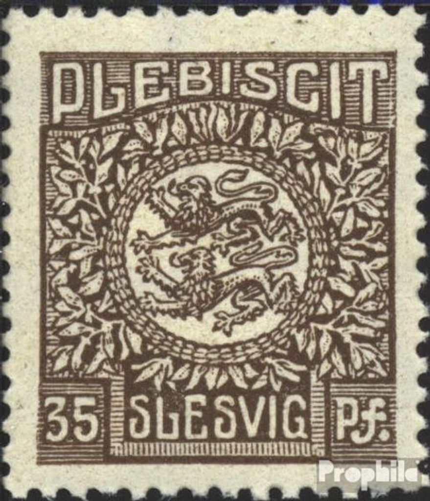 Briefmarken Schleswig (Abstimmung) 1920 Mi 8 postfrisch Wappen