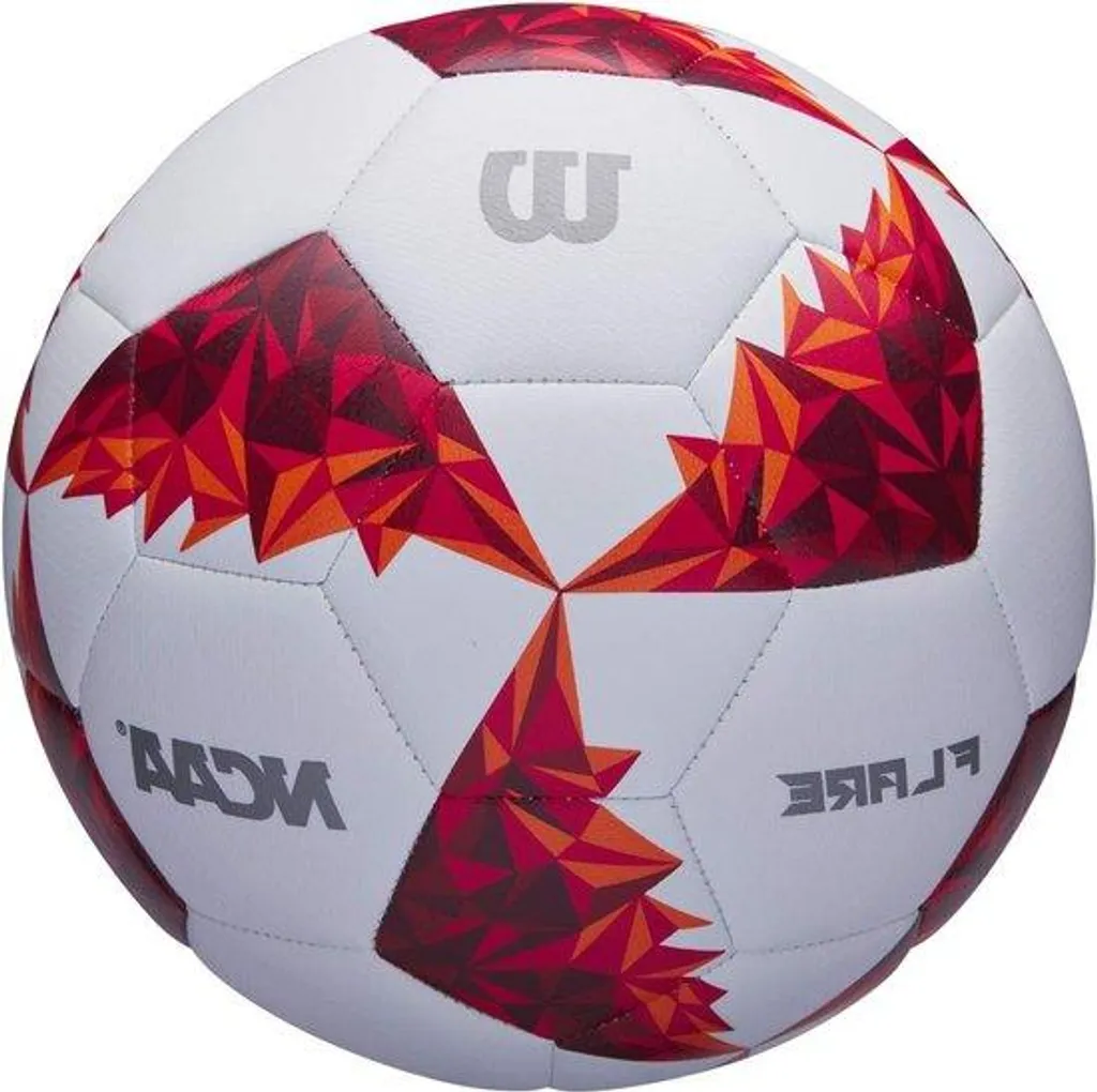 Ballon de football blanc rouge adultes - Finies les pertes de gonflage
