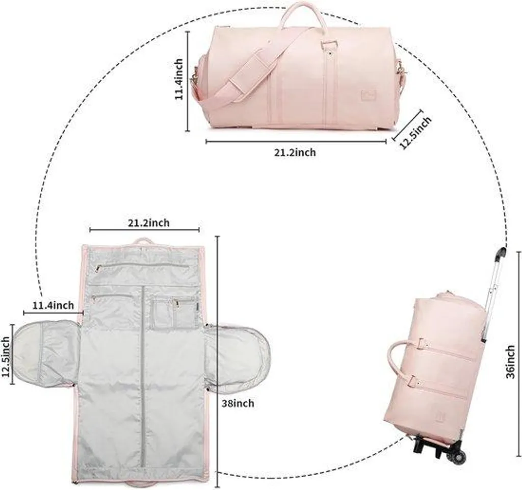 Valise de voyage spacieuse pour famille avec roulettes silencieuses - Bleu