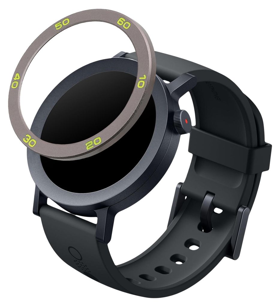 kwmobile Schutzring kompatibel mit CMF by Nothing Watch Pro 2 (D398) Fitnesstracker - Bezel Ring Lünette in Grau Grün