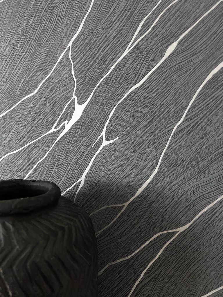 NEWROOM Tapete Priamo Schwarz Vliestapete - Modern Marmor Leicht glänzend Germany