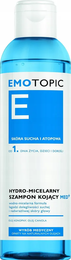 Shampoo Lenitivo Emotopic Micellare 250ml | Delicato per Neonati e Adulti