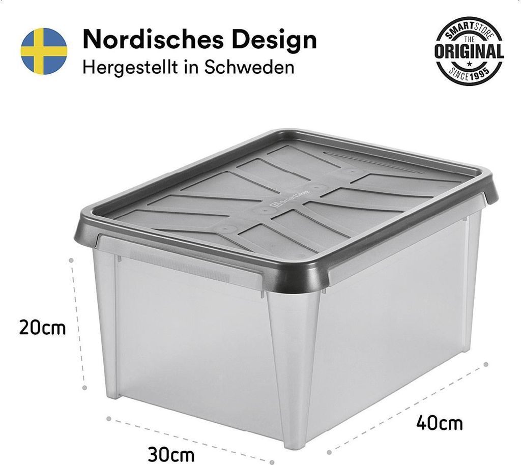 smartstore Aufbewahrungsbox DRY 15, 12 Liter, anthrazit Produktbild 19