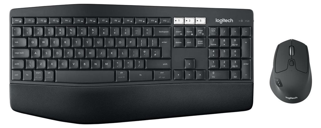Logitech MK850 - Standard - Kabellos - RF Wireless + Bluetooth - QWERTY - Schwarz - Maus enthalten