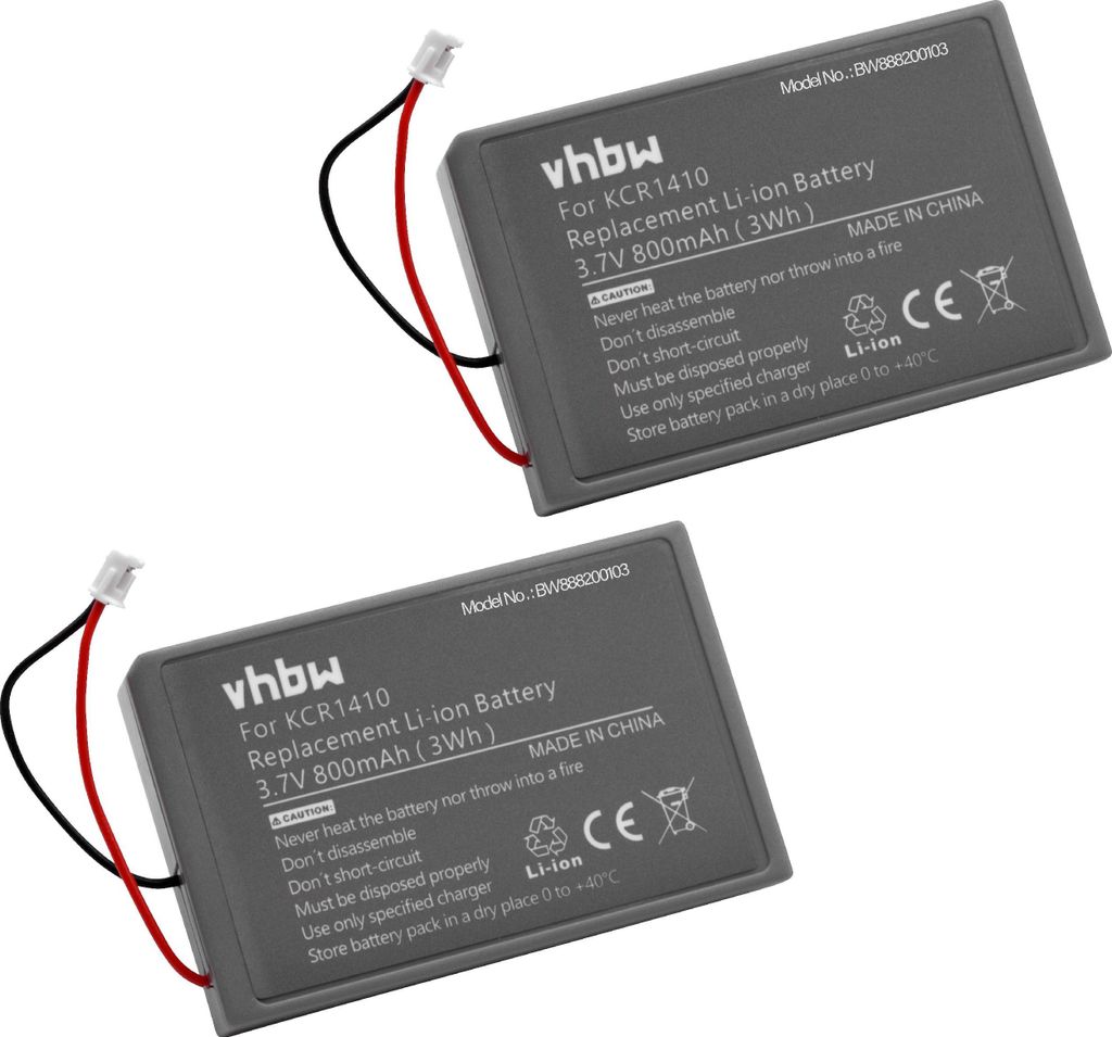 vhbw 2x Akku kompatibel mit Sony PS4 Dualshock Controller Produktbild 