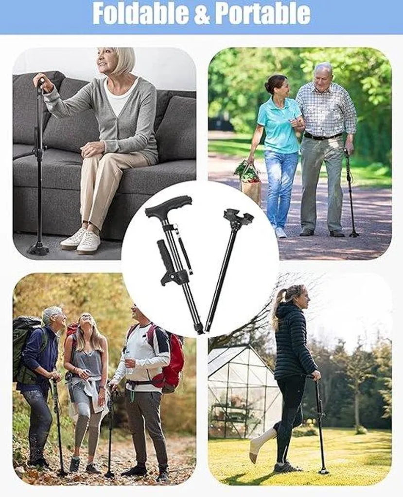 Bâtons de randonnée légers télescopiques en aluminium pour trekking