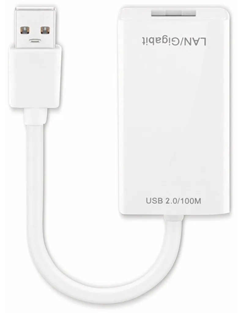 Adattatore Internet USB Goobay 95035 per Portatili e Mac Bianco