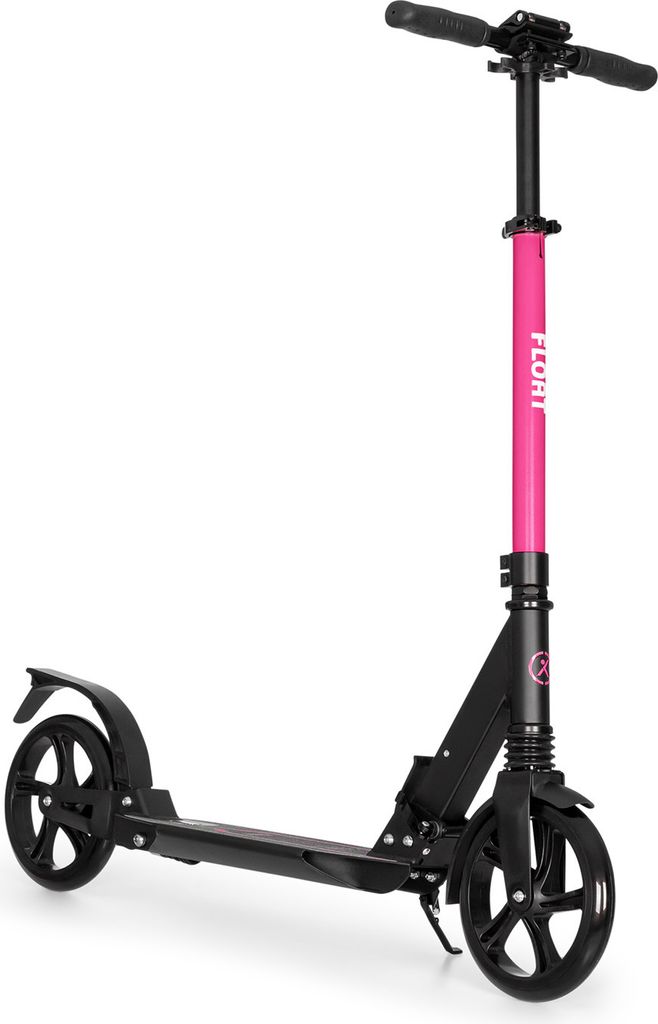 Klarfit Float Kickscooter - Tretroller, Scooter, City-Roller, 200 mm XXL-PU-Räder, ABEC 7 Kugellager, AS-Soft Grips, 1-Click-System, max. 100kg, D...