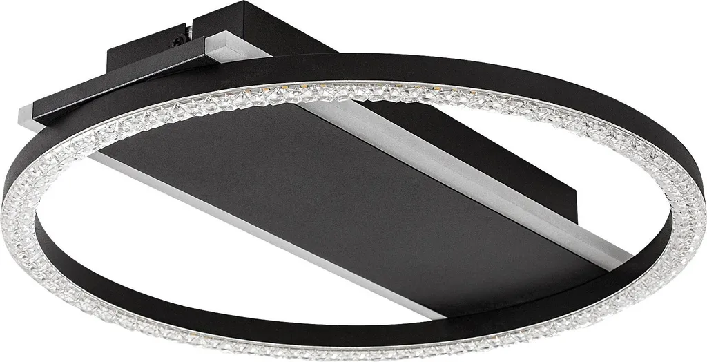 Plafonnier LED Kerstin pour un Éclairage Puissant et Économe Noir 24W