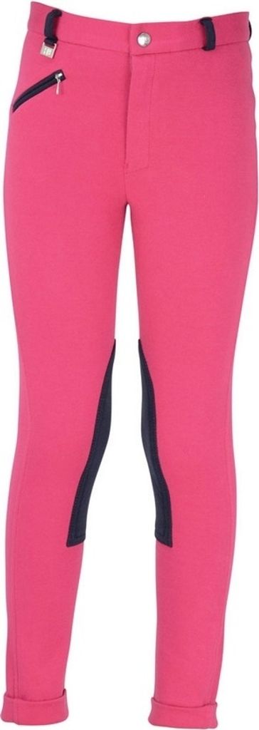 HyPERFORMANCE Kinder Reithose Belton BZ926 (76cm) (Pink/Marineblau)