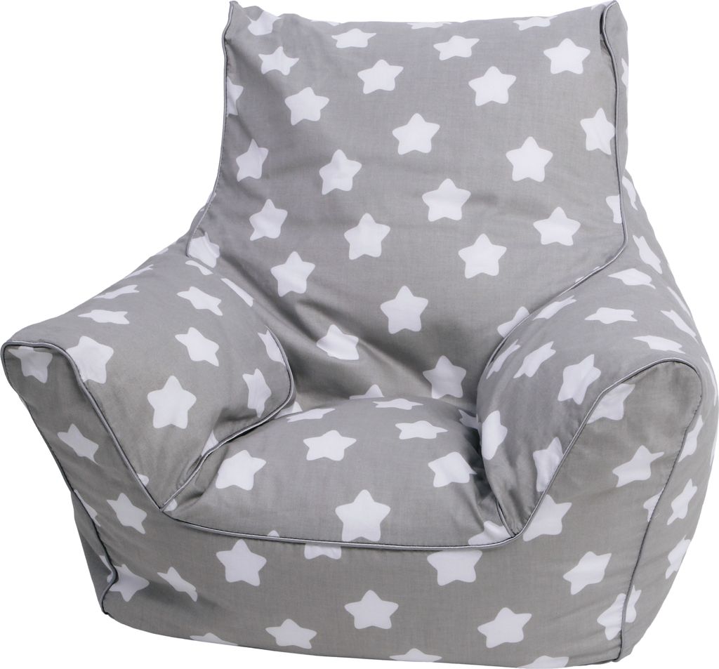 Kindersitzsack - "Grey white stars" Produktbild 