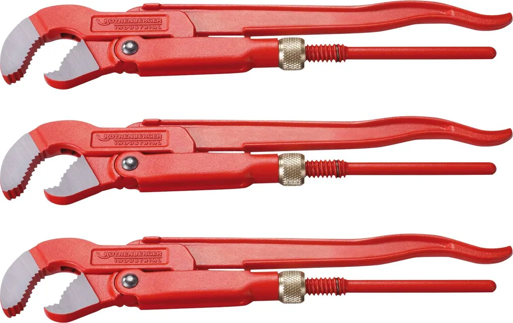 Pinces de serrage ROTHENBERGER Type S à 45° en acier forgé - Lot de 3