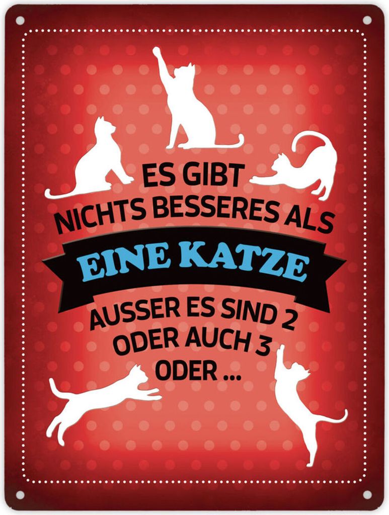 Metallschild XL mit Spruch: Es gibt nichts besseres als ... Schild Blechschild