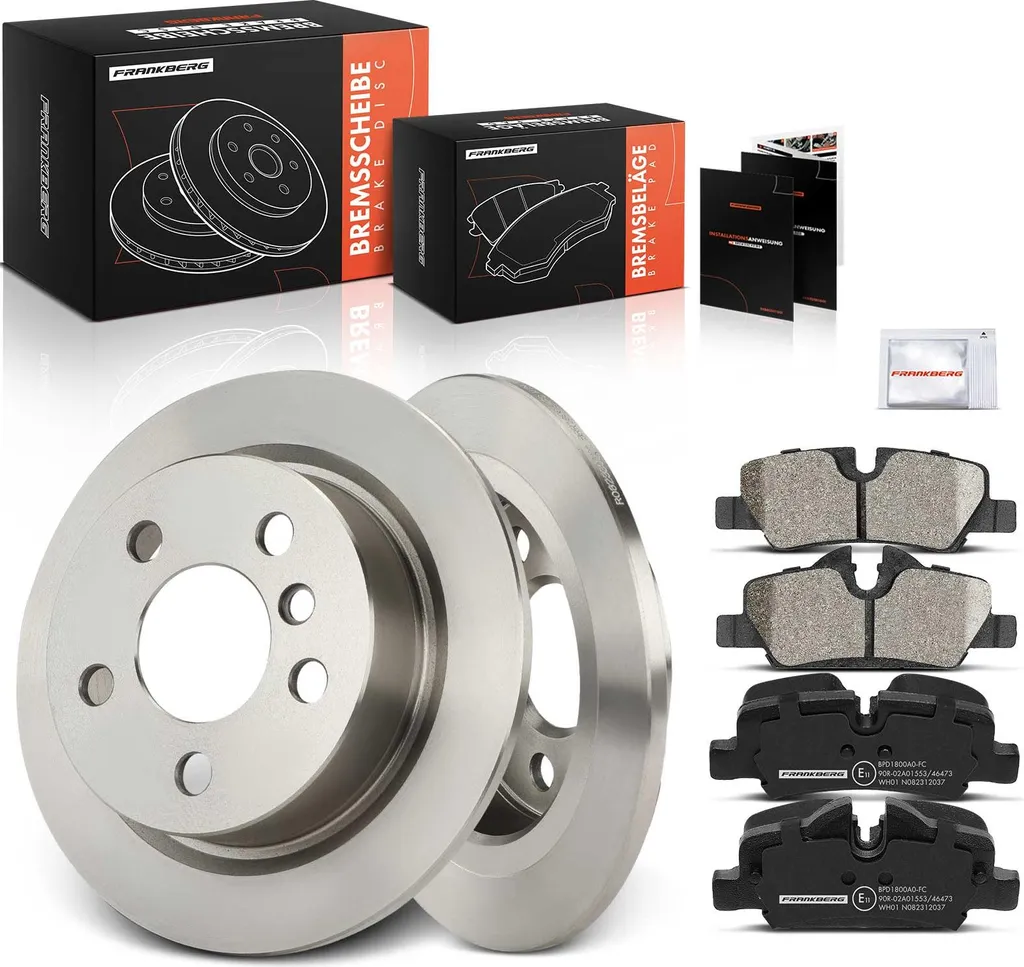 Disques de Frein et Plaquettes Arrière Haute Performance pour Mini Cooper