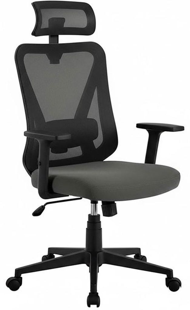 Sedia da ufficio ergonomica 614285, supporto lombare, nera Immagine del prodotto 