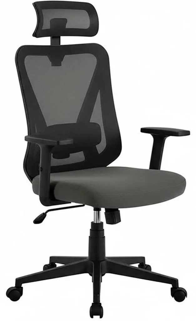 Chaise de bureau à filet respirant avec fonction pesée et appui-tête 3D
