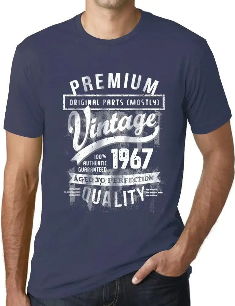 Herren Grafik T-Shirt Originalteile (meist) bis zur Perfektion gealtert 1967 – Original Parts (Mostly) Aged to Perfection 1967 – Geschenk 57.